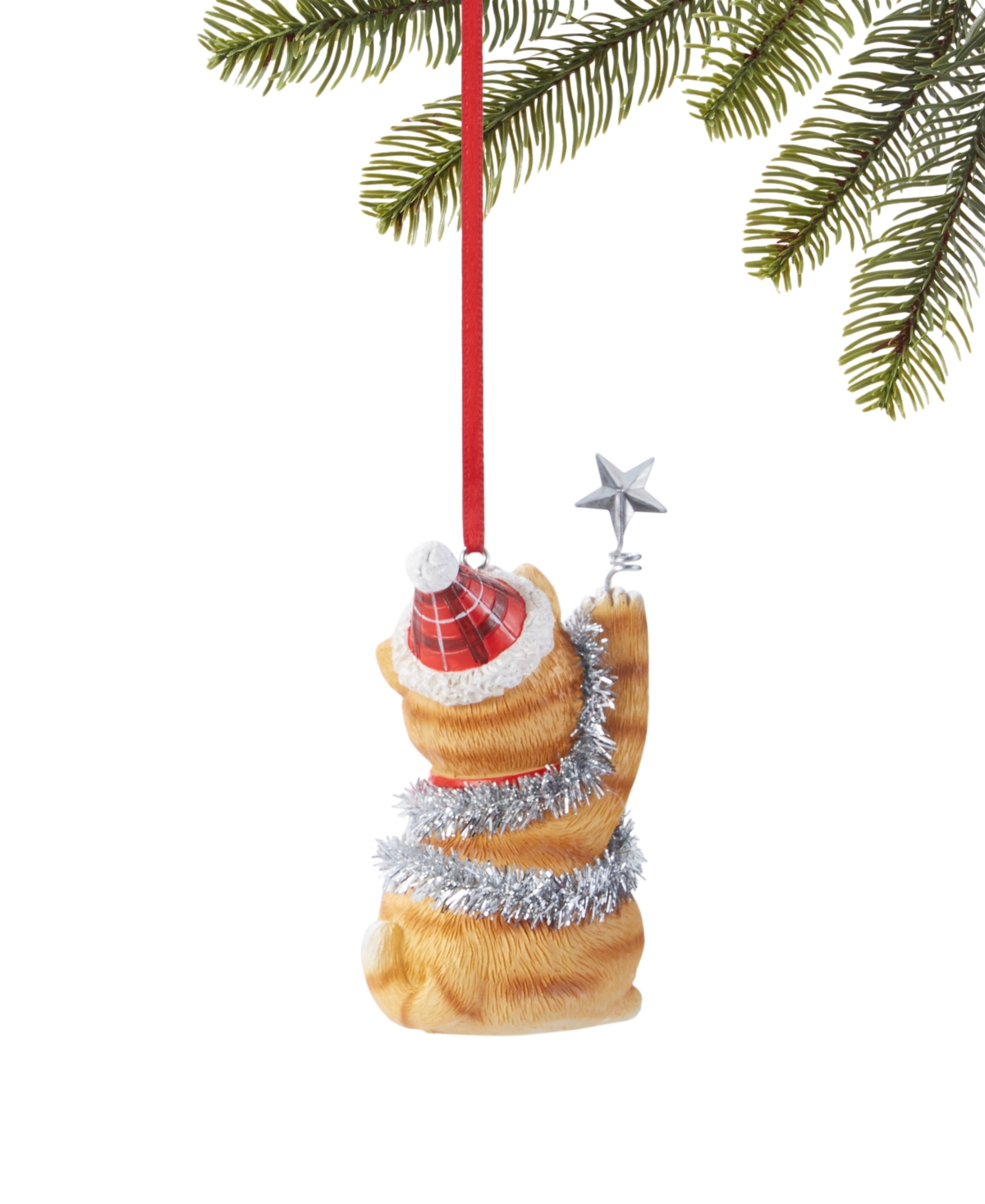 Holiday Lane Pets Orange Cat Ornament, Exclusively at Macy's