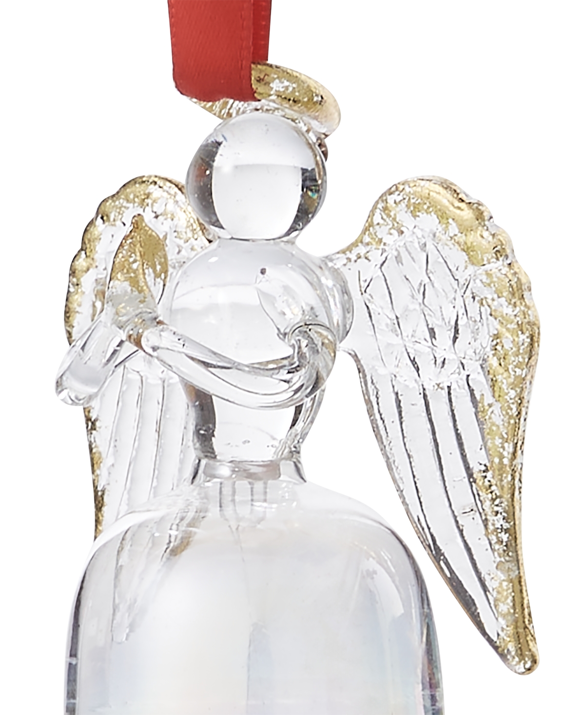 Holiday Lane Blessed Gold and Clear Angel Ornament, Exclusively at Macy's