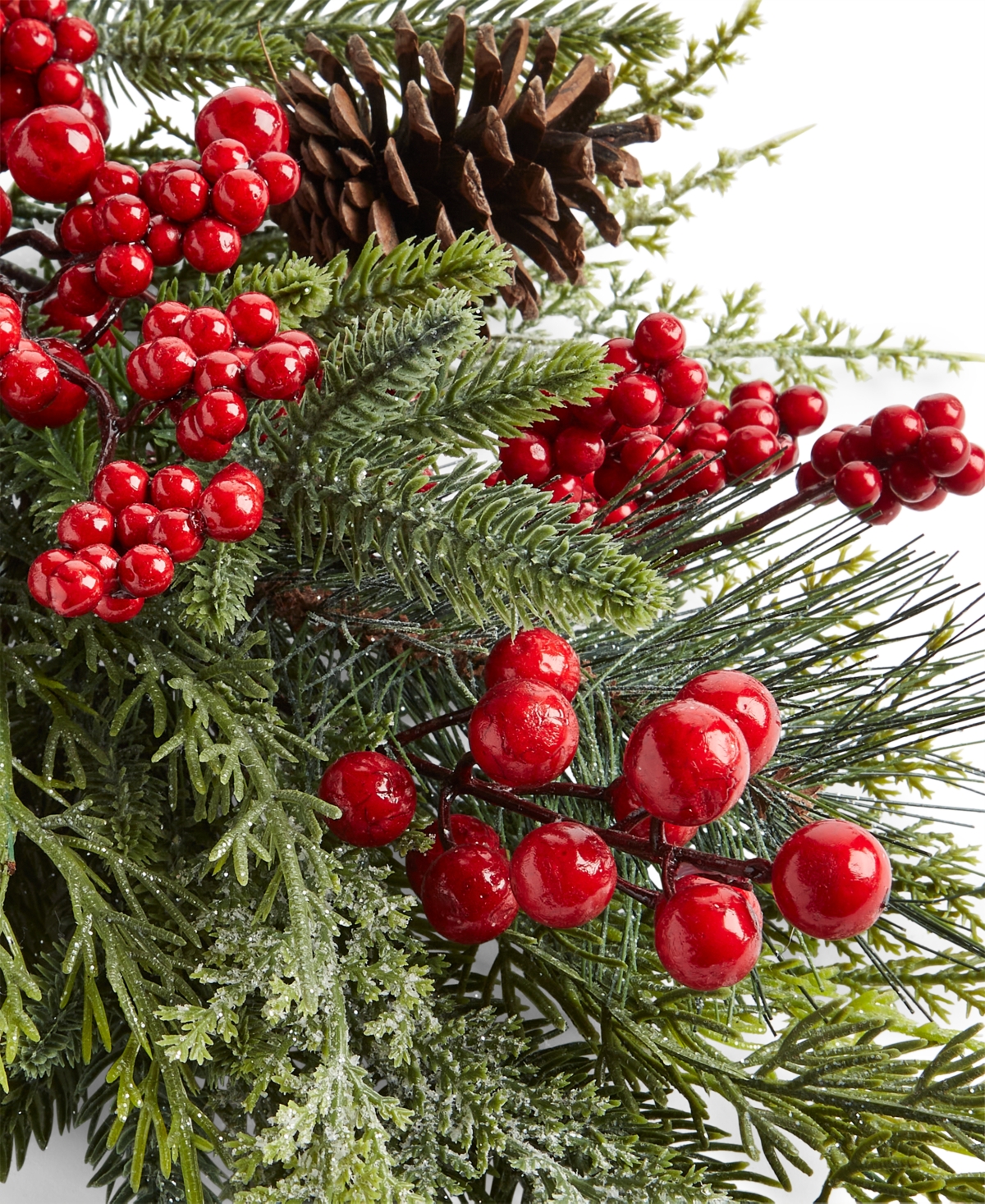 Holiday Lane Santa's Favorites Red Berries & Pinecone Pick Ornament, Exclusively at Macy's