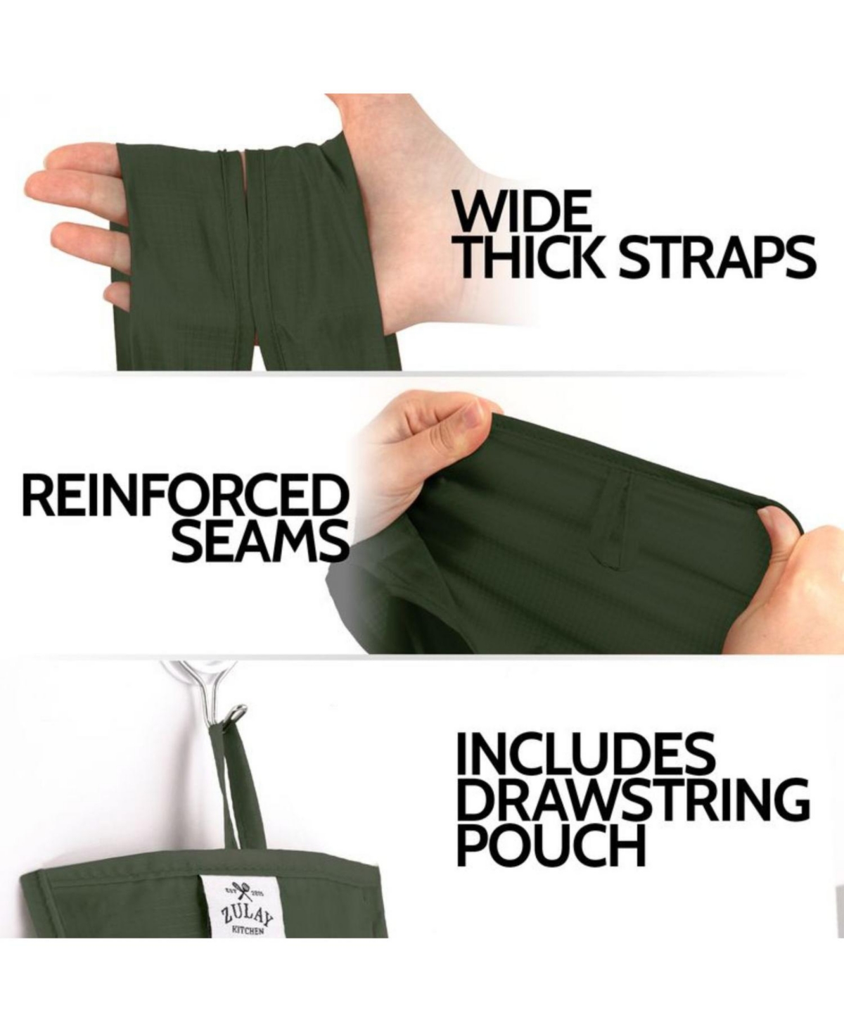Zulay Kitchen 5 Pack 50 Pound Reusable Grocery Bags - Reusable Bags With Handles - Assorted 2