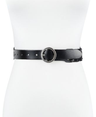 Women's Woven Leather Linked Casual Belt