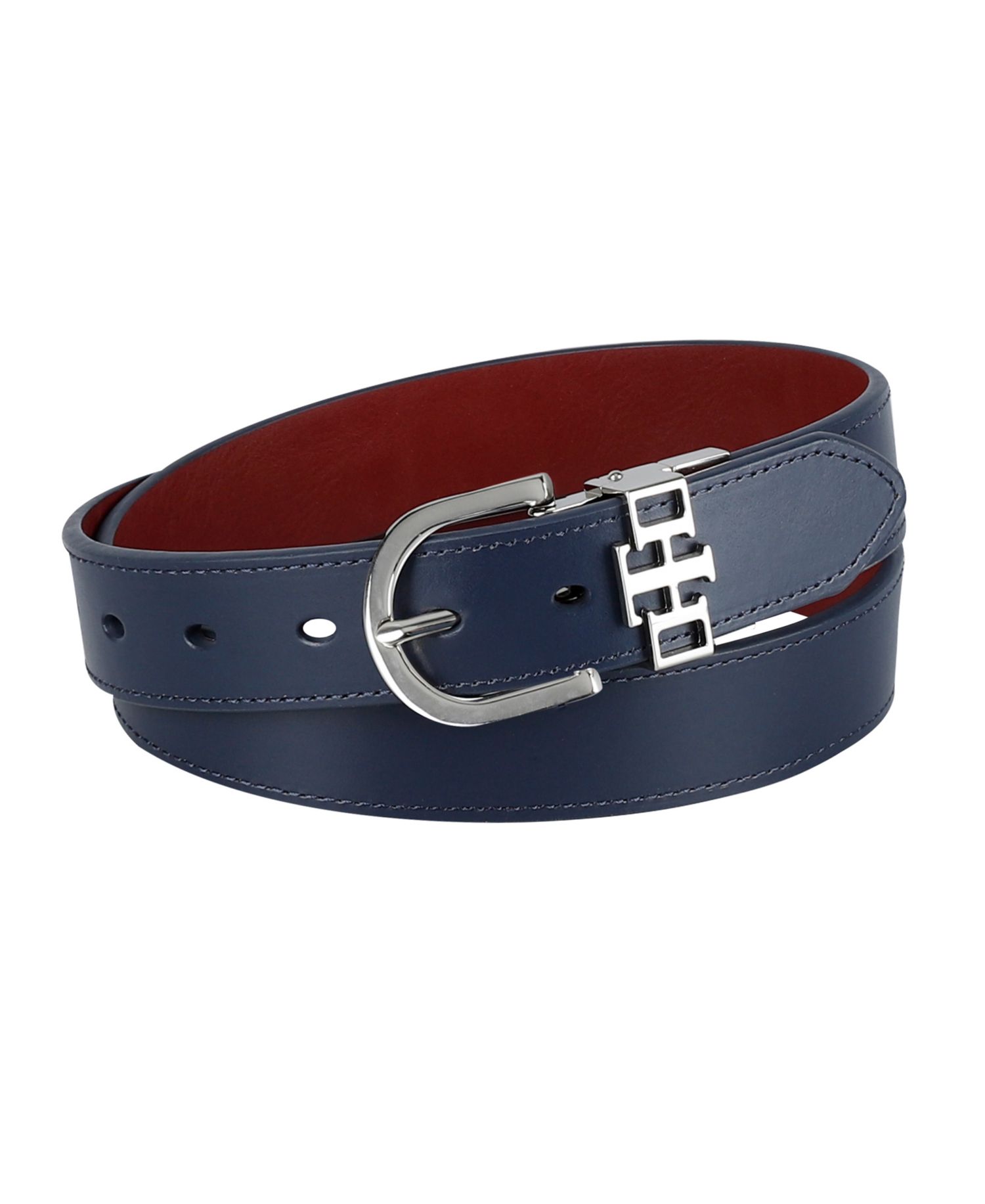 Women's 2-In-1 Reversible TH Monogram Strap Keeper Dress Casual Belt