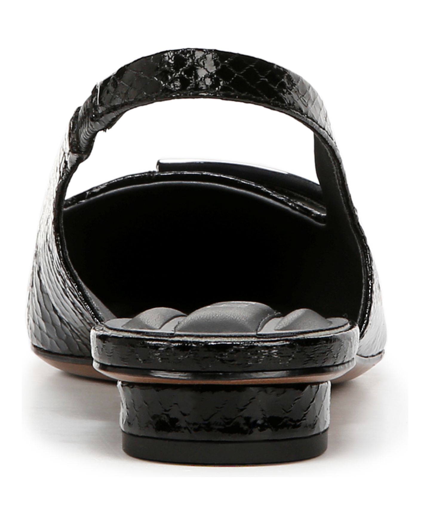 Женские балетки Franco Sarto Cassidy Slingback Flats, цвет: Чёрный змеиный с принтом искусственная кожа — фото 3