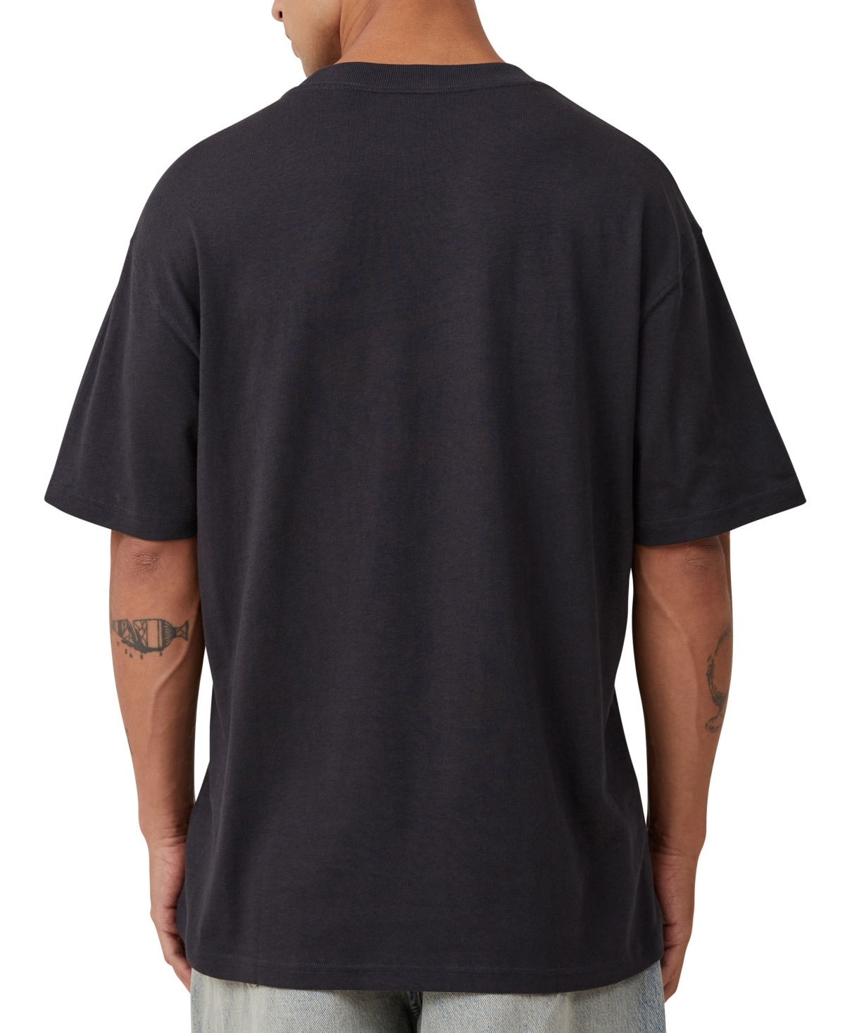 Shop Cotton On Men's Loose Fit Music T-shirt In Black