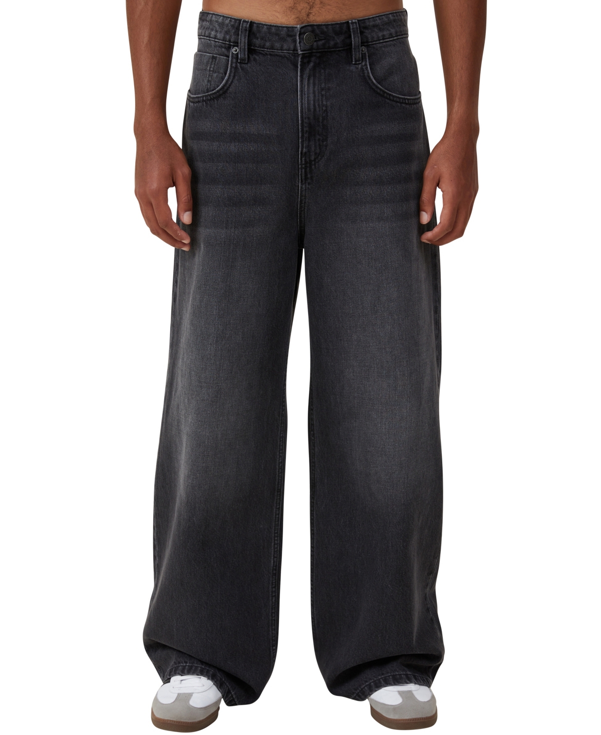 Shop Cotton On Men's Super Baggy Jean In Black