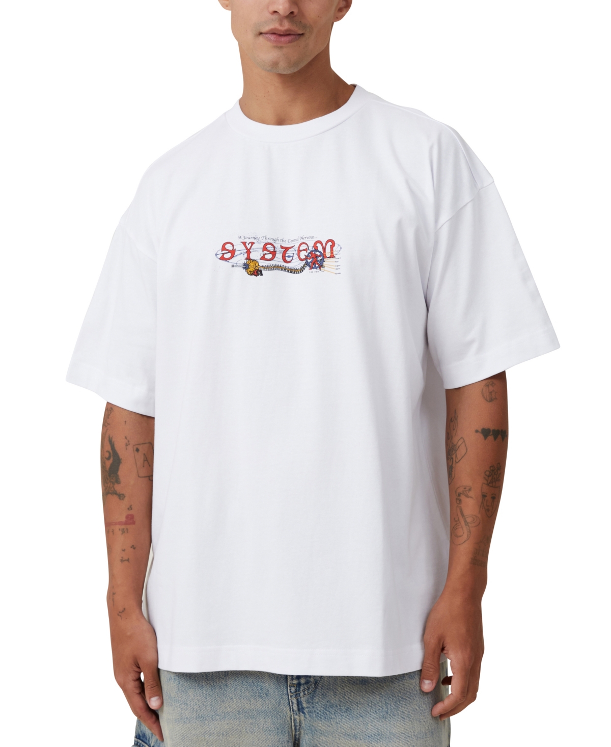 Men's Box Fit Graphic T-Shirt - White