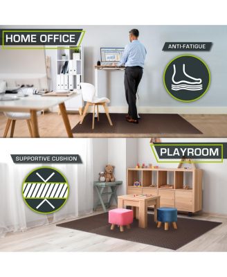 Exercise Puzzle Mat 1/2-in, 24 Sq Ft - 6 Tiles