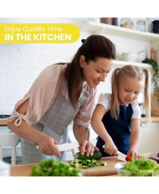 3-Piece Kids Knife Set for Real Cooking & Baking with Serrated Edges