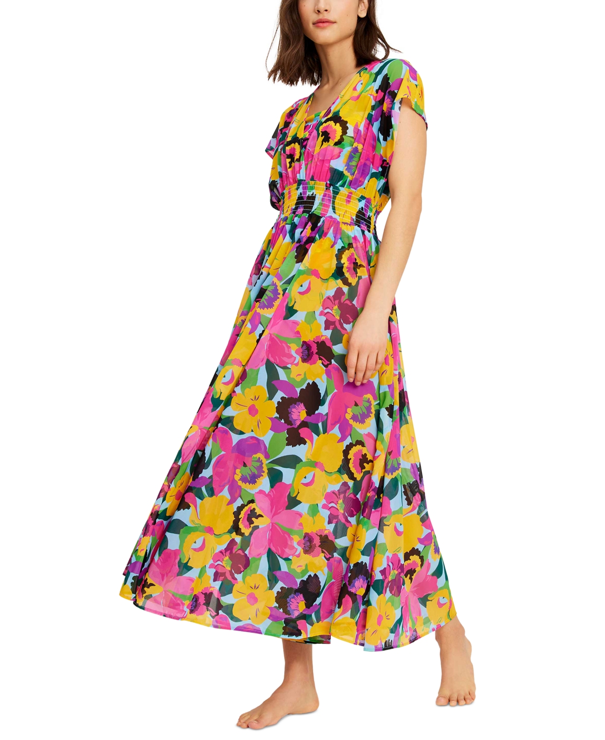 Shop Kate Spade Women's Printed Cover Up Maxi Dress In Multi