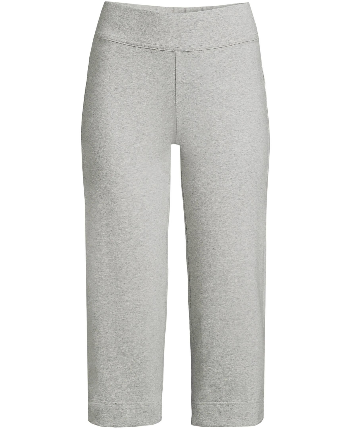 Lands' End Plus Size Starfish Mid Rise Pull On Crop Pants