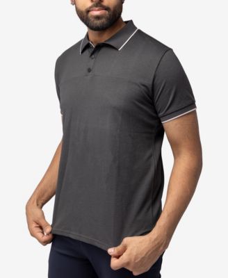 XRAY Men's Short Sleeve Pieced Pique Tipped Polo