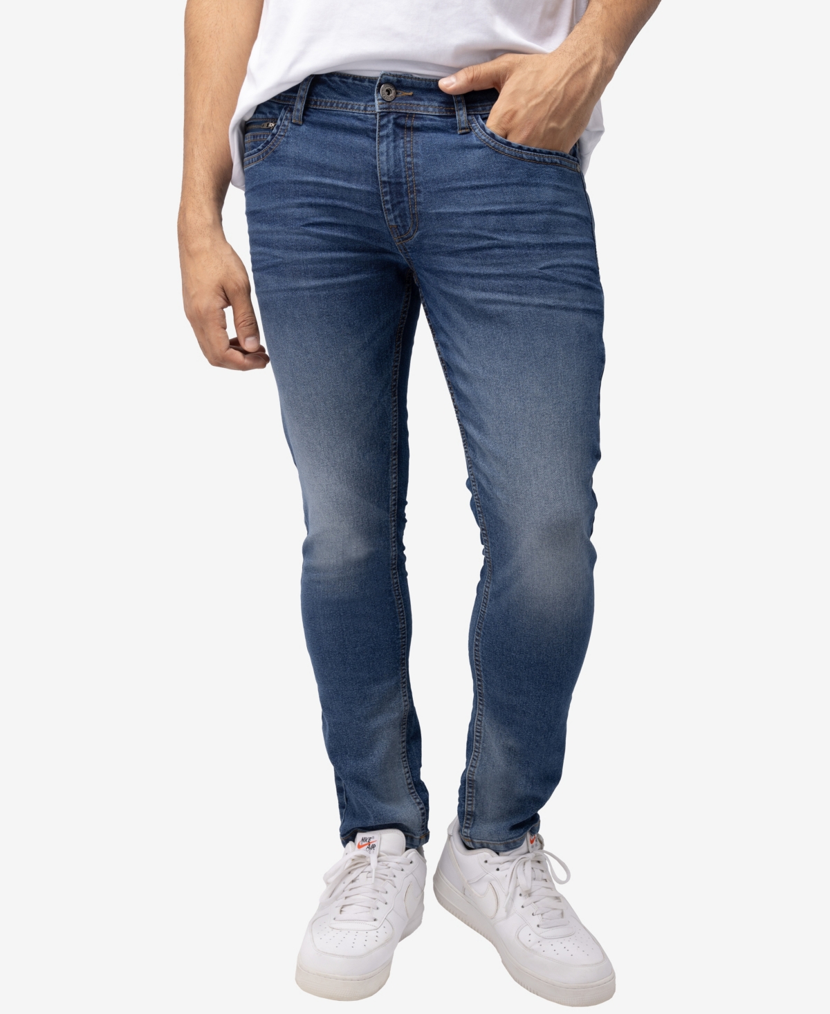 Shop X-ray Men's Denim Jeans In Medium Blue