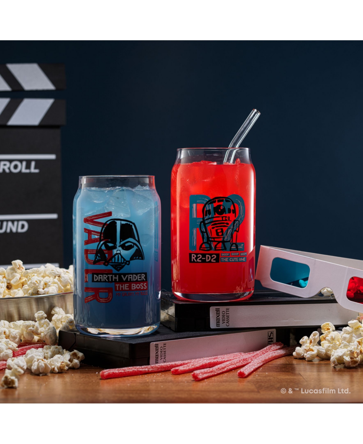 Joyjolt Star Wars Now Playing Tumbler Glasses In Clear