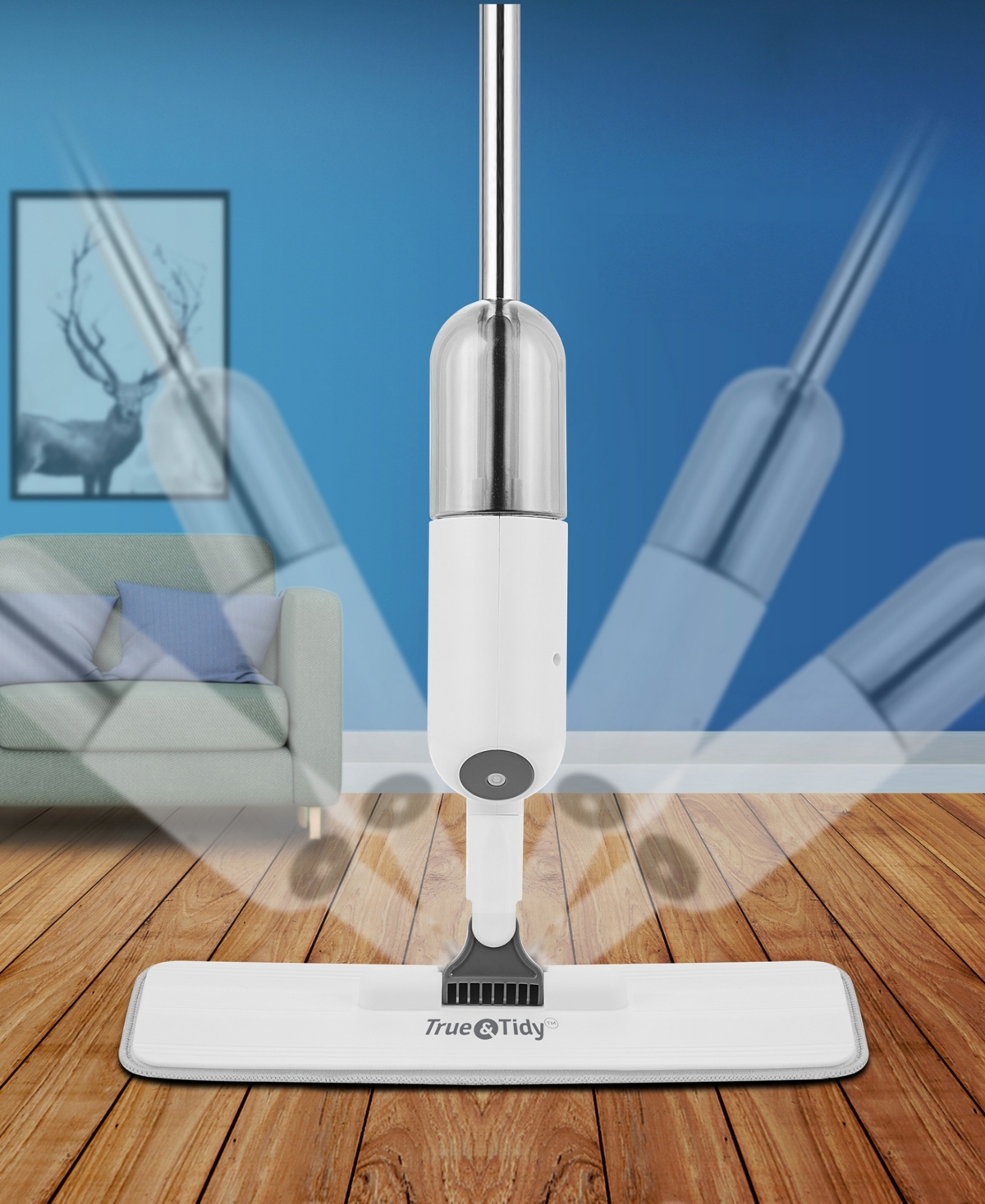 True & Tidy True Tidy Complete Floor Cleaning Set In White