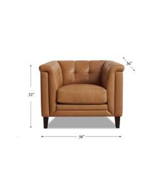 Arvo 38" Top Grain Leather Chair
