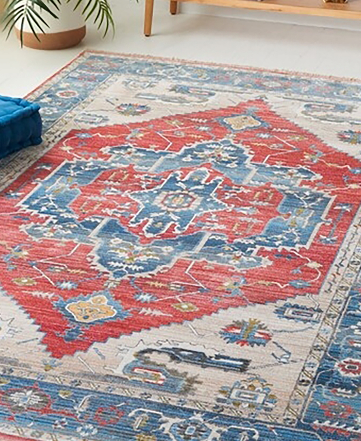 Safavieh Vintage Persian VTP477and Blue Area Rug - Red/blue
