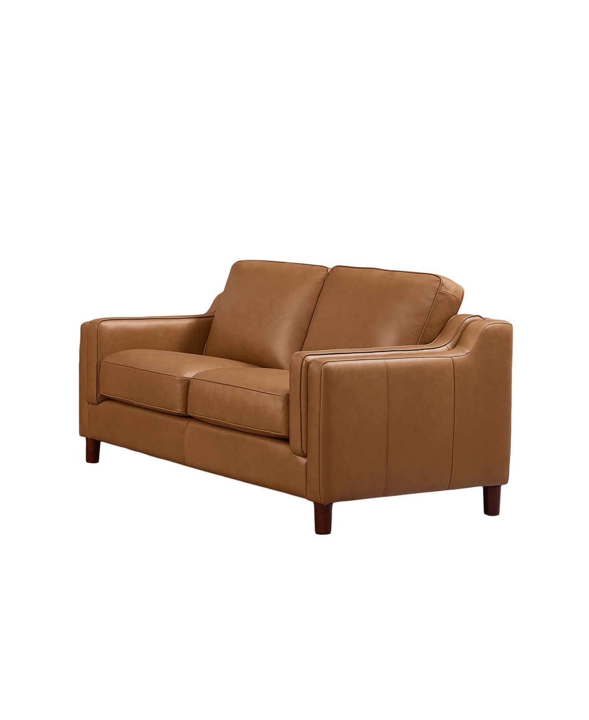 HYDELINE BELLA 60" TOP GRAIN LEATHER LOVESEAT 