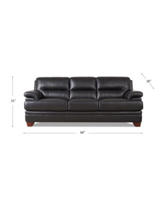 Luxor 88" Top Grain Leather Sofa
