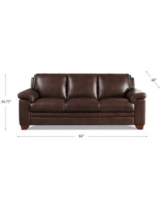 Magnum 84" Top Grain Leather Sofa