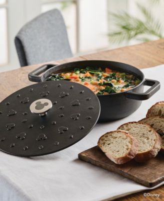 Disney Monochrome 3 Quart Cast Iron Shallow Casserole