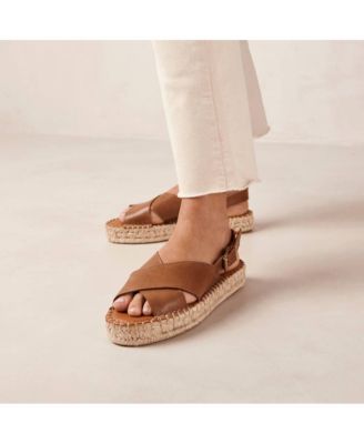 Women's Crossed Leather Sandals