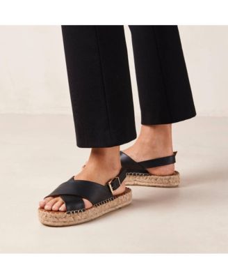 Women's Crossed Leather Sandals