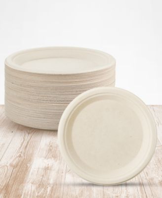 9 Inch Paper Plates, 100 Pack