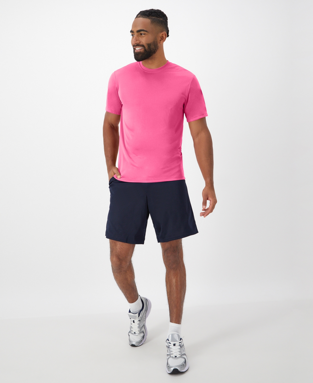 Shop Hanes Sport Cool Dri Men's Performance T-shirt, 2-pack In Pink