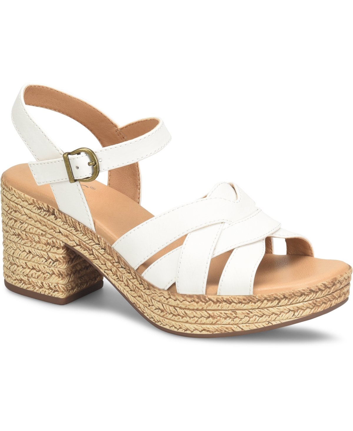 Shop B.o.c. Women's Melodie Ankle Strap Comfort Sandals In White