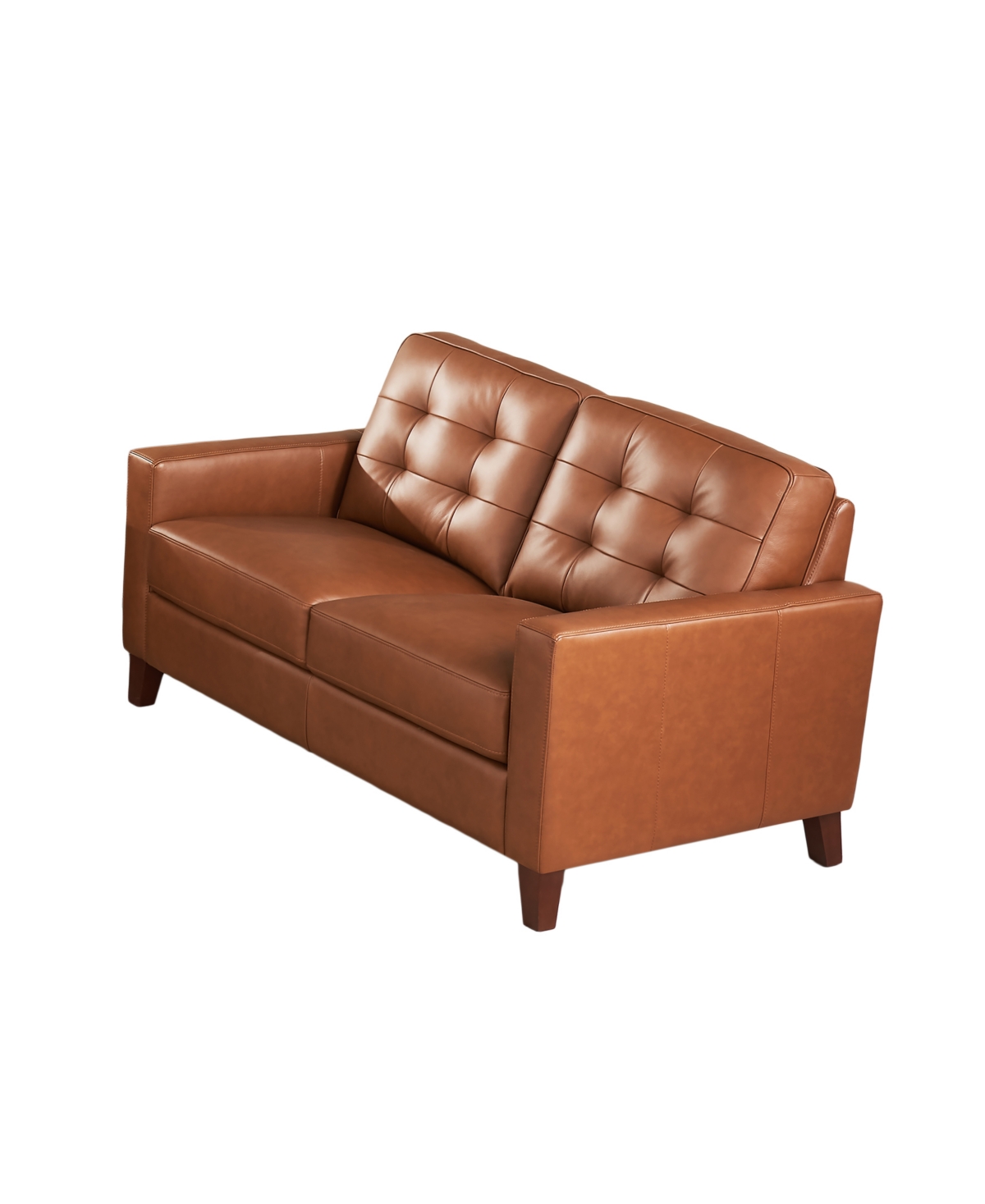 HYDELINE AIDEN 56" TOP GRAIN LEATHER LOVESEAT 