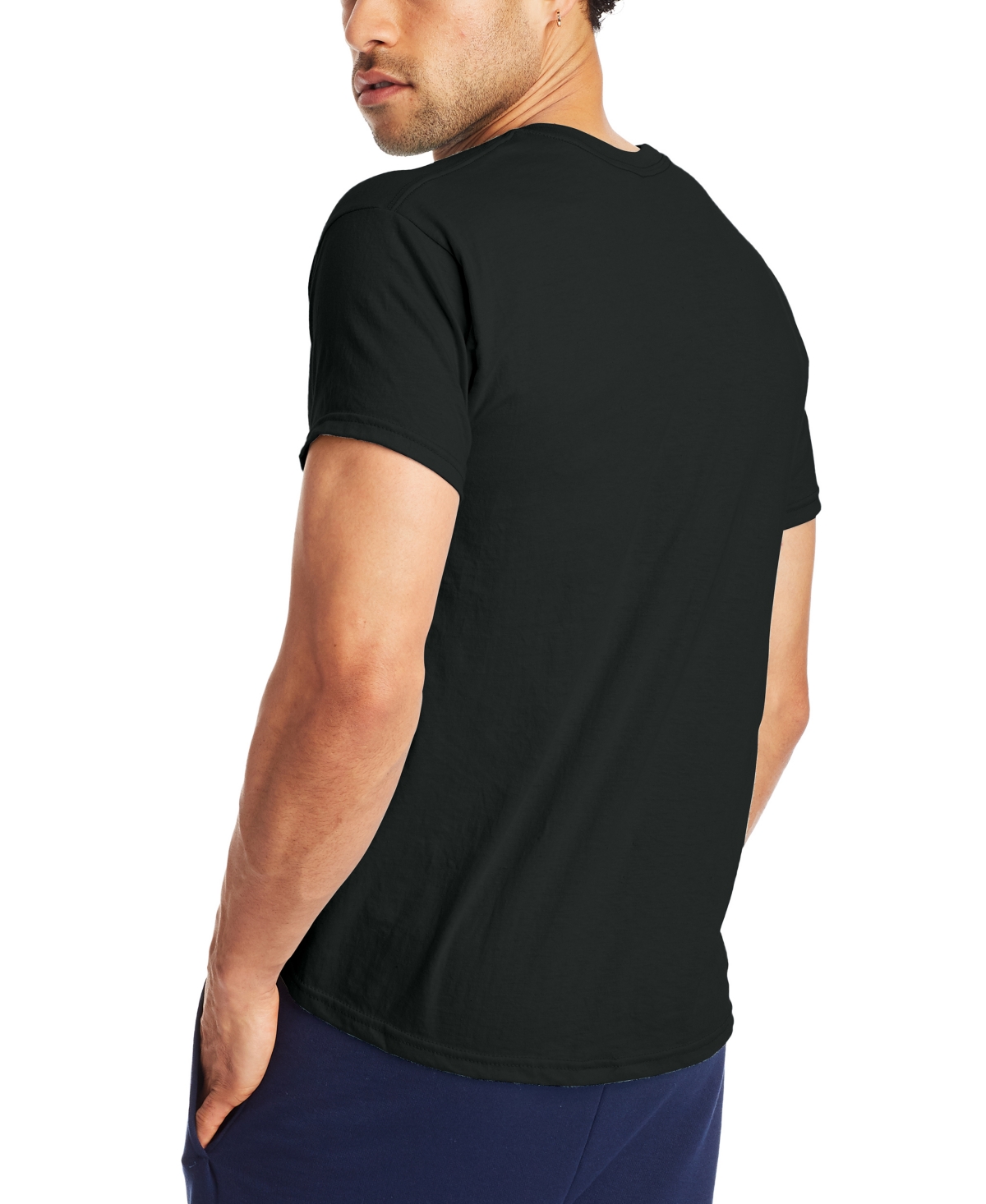 Shop Hanes X-temp Men's Short Sleeve Crewneck T-shirt, 2-pack In Black