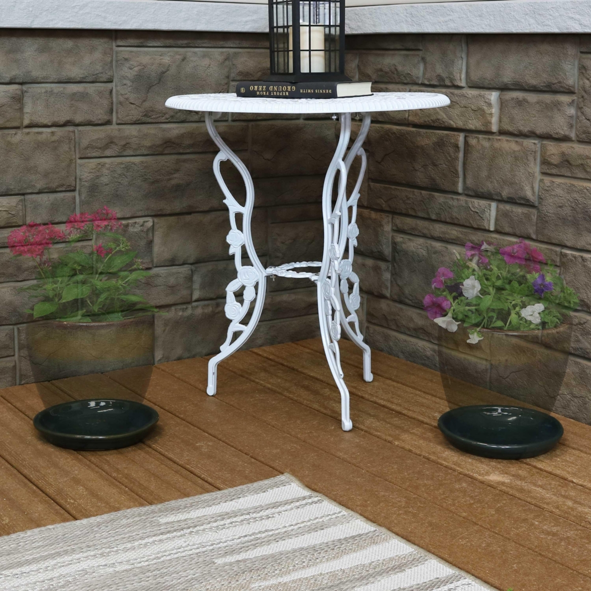 Outdoor/Indoor High-Fired Glazed Uv- and Frost-Resistant Ceramic Flower Pot Planter Saucers