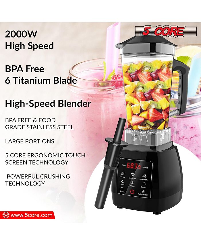 5 Core Personal Blender 68 Oz Capacity With Travel Mug Multipurpose