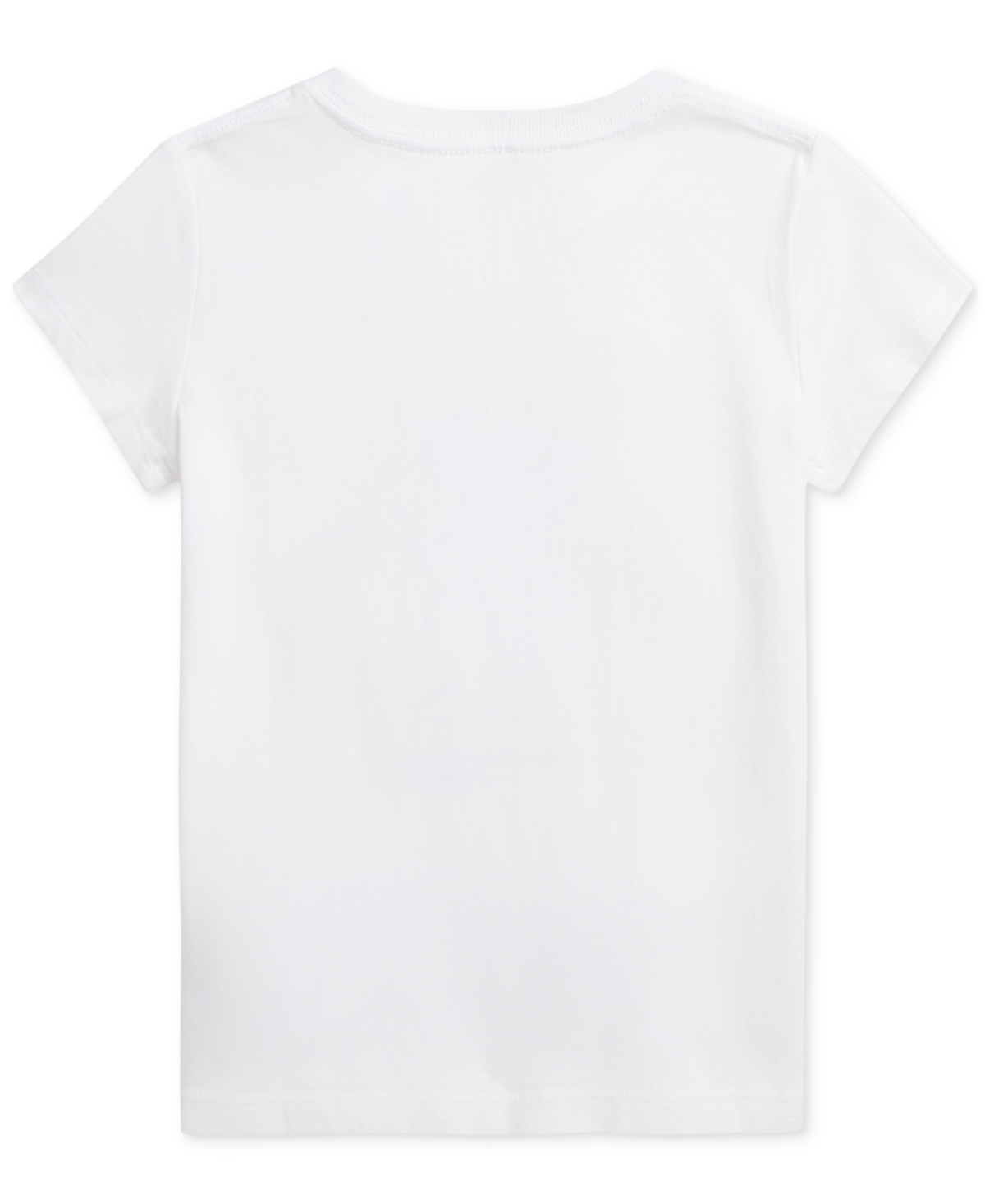 Polo Ralph Lauren Big Girls Polo Bear Cotton Jersey Tee In White