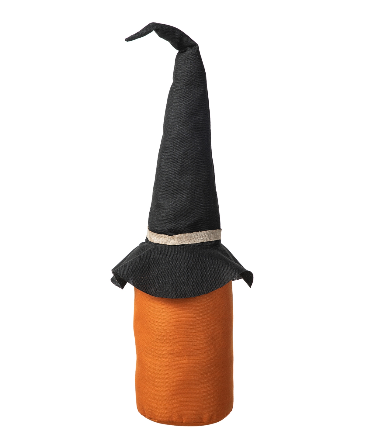 Glitzhome 24"H Halloween Linen Jack-o-Lantern Doorstop Porch Decor