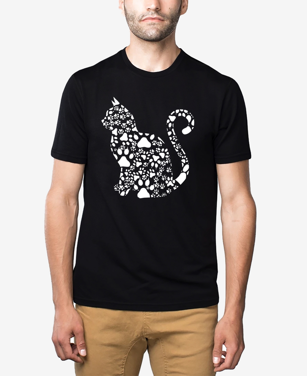 La Pop Art Cat Claws - Men's Premium Blend Word Art T-Shirt
