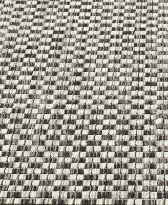 Courtyard CY8653 Black and Light Gray 8' x 11' Sisal Weave Outdoor Area Rug