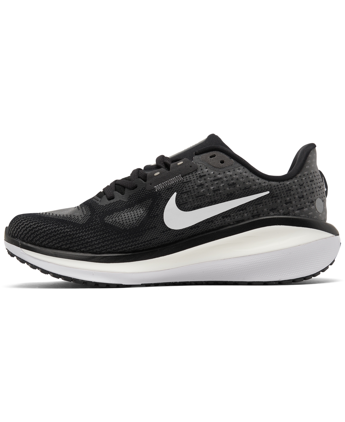 Shop Nike Women's Vomero 17 Road Running Sneakers From Finish Line In Black,white
