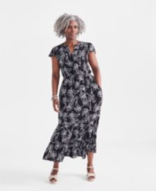 Black and white dresses at macy's clearance