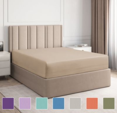 Deep Pocket 14 - 16 Inch Microfiber Fitted Sheet - Queen