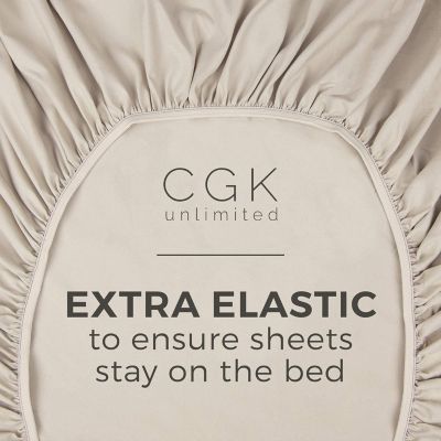 CGK Unlimited Deep Pocket 14 - 16 Inch Microfiber Fitted Sheet - Queen