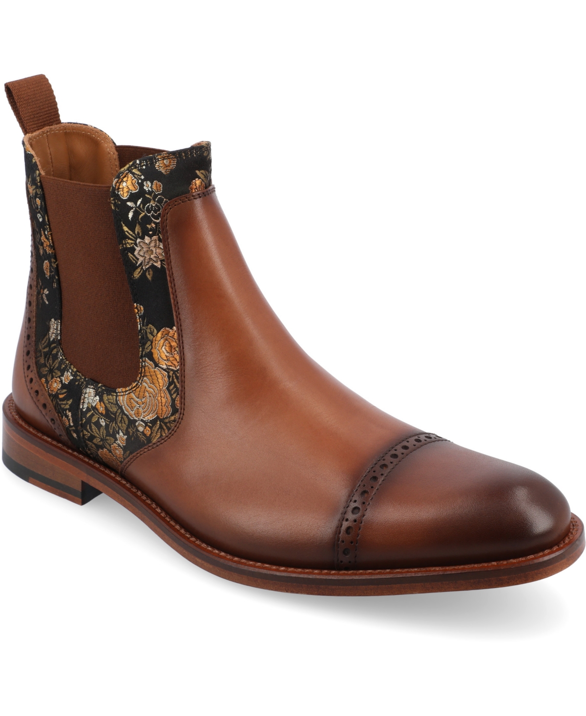 Shop Taft Men's The Valencia Slip-on Leather Chelsea Boot In Eden