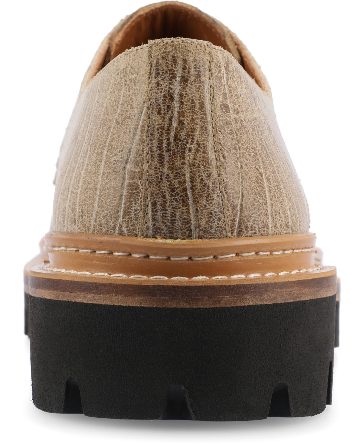 Shop Taft Men's The Country Captoe Shoe With Lug Sole In Teak