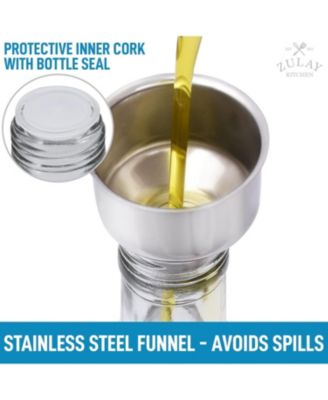 Olive Oil Dispenser Bottle For Kitchen - 2 Pc.