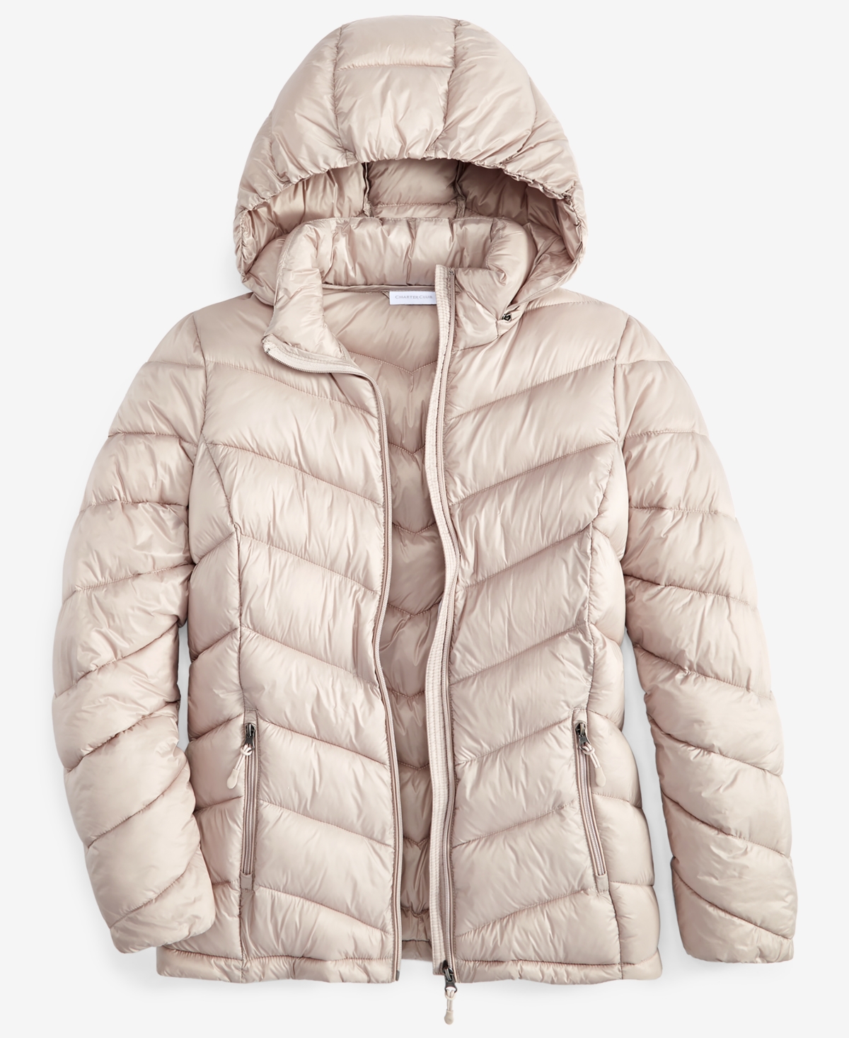 CHARTER CLUB WOMEN'S PACKABLE HOODED PUFFER COAT, CREATED FOR MACY'S 