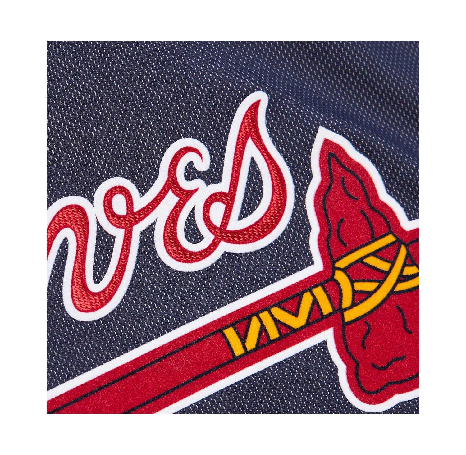 Mitchell Ness Men's Chipper Jones Navy Atlanta Braves Cooperstown Collection 2007 Batting Practice Jersey