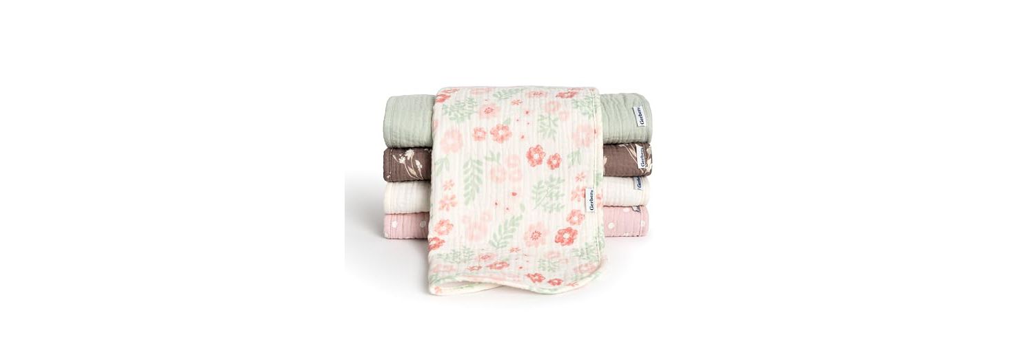 Baby Neutral Stars Muslin Burpcloths - 5-Pack