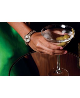 Women's Crystal Gold-Tone Stainless Steel Bracelet Watch 29mm Gift Set