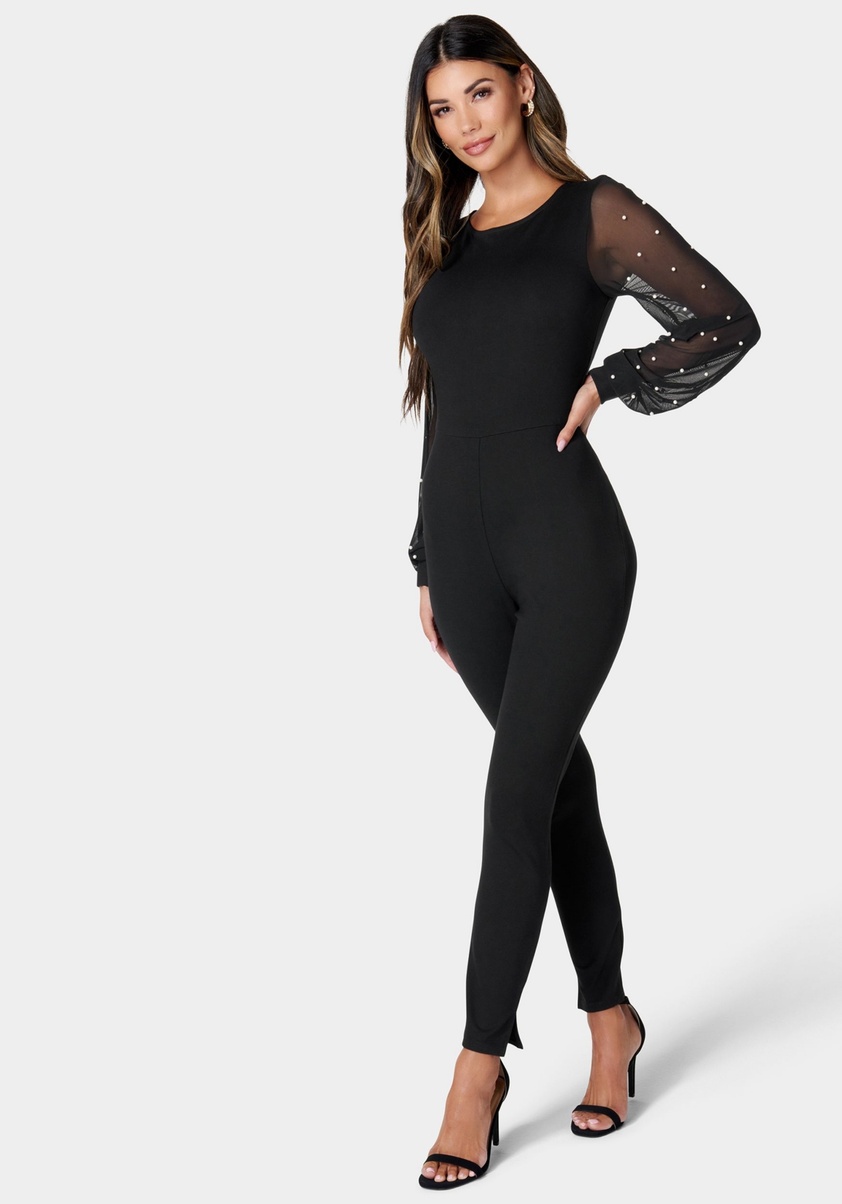 bebe Women's Pearl Jumpsuit