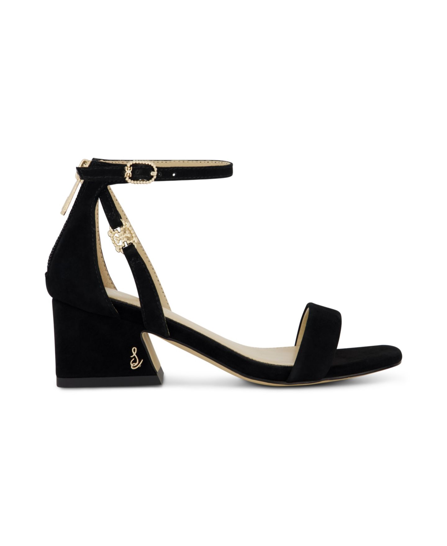 Туфли Sam Edelman Delaney Dezi Ankle Strap Dress Heel для девочек, цвет: Чёрный — фото 2